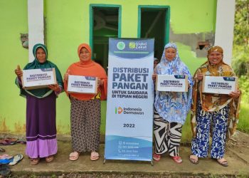 Paket Pangan Tepian Negeri ACT Sulsel Sambangi Mayoritas Mualaf Salukata Kabupaten Pinrang