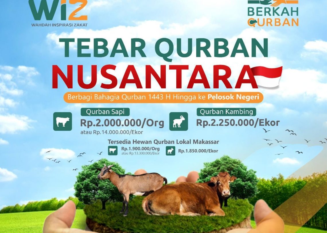 Wahdah Inspirasi Zakat Luncurkan Program Tebar Qurban Nusantara, Gabung Sekarang!