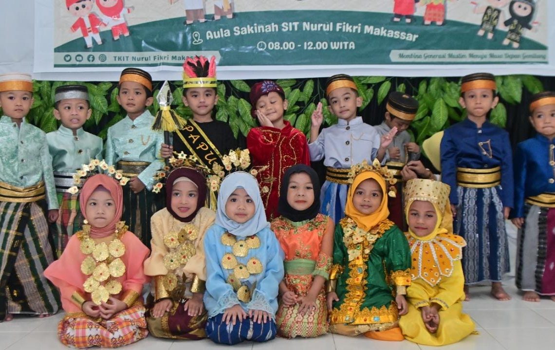 Kenalkan Keragaman Budaya Indonesia, TKIT Nurul Fikri Makassar Gelar Festival Budaya