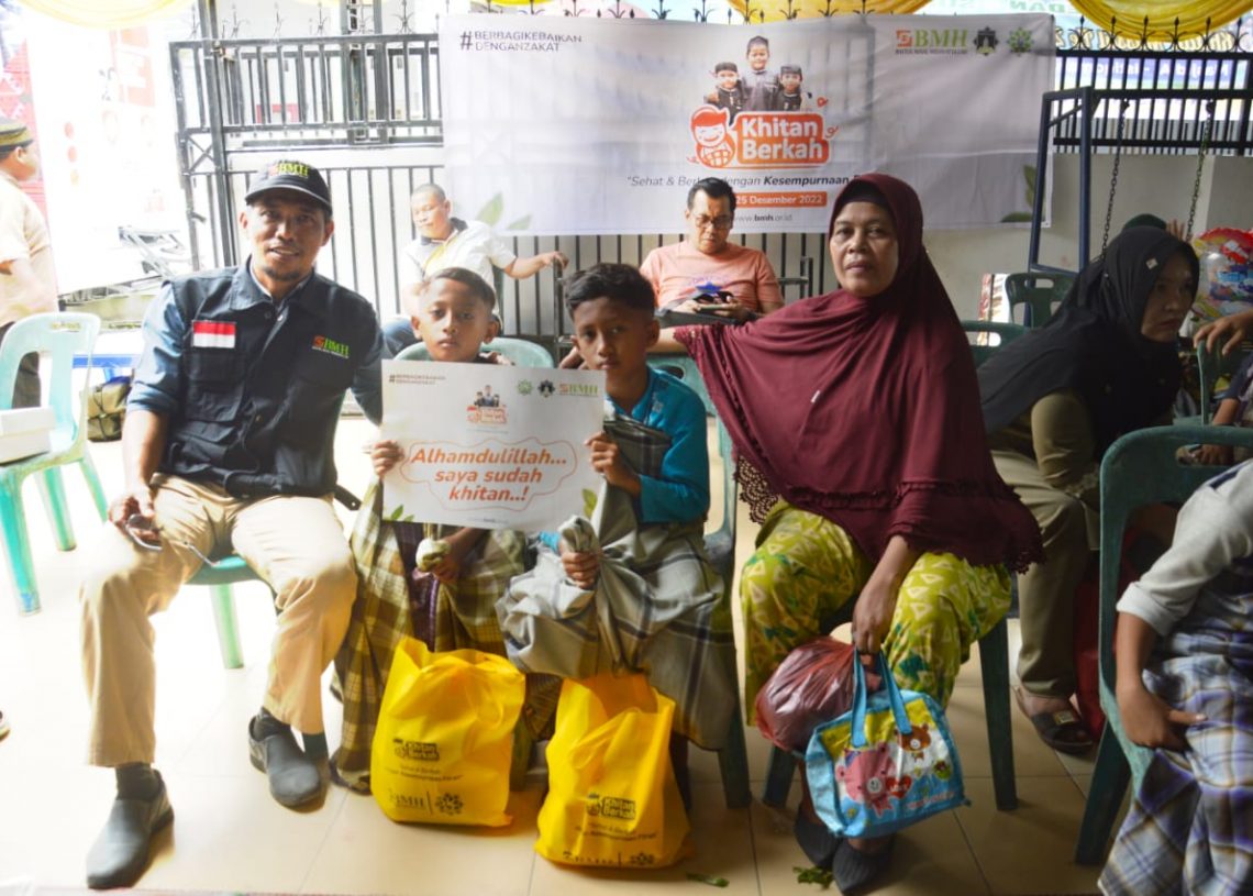 Laznas BMH Gelar Khitan Berkah Kolaborasi dengan UBKM Medan Utara