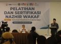 Pelatihan dan Sertifikasi Nazhir Wakaf, Ustaz Rahmat Abdurrahman Tegaskan Pentingnya Profesionalisme Bagi Nazhir