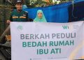 Wahdah Inspirasi Zakat Bangun Kembali Rumah Ibu Ati yang Runtuh Akibat Angin Kencang