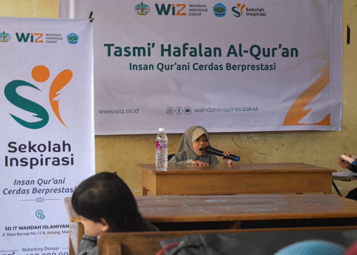 Santri Sekolah Inspirasi Laznas WIZ Setoran Hafalan Juz 30
