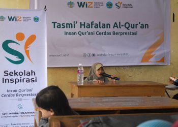 Santri Sekolah Inspirasi Laznas WIZ Setoran Hafalan Juz 30