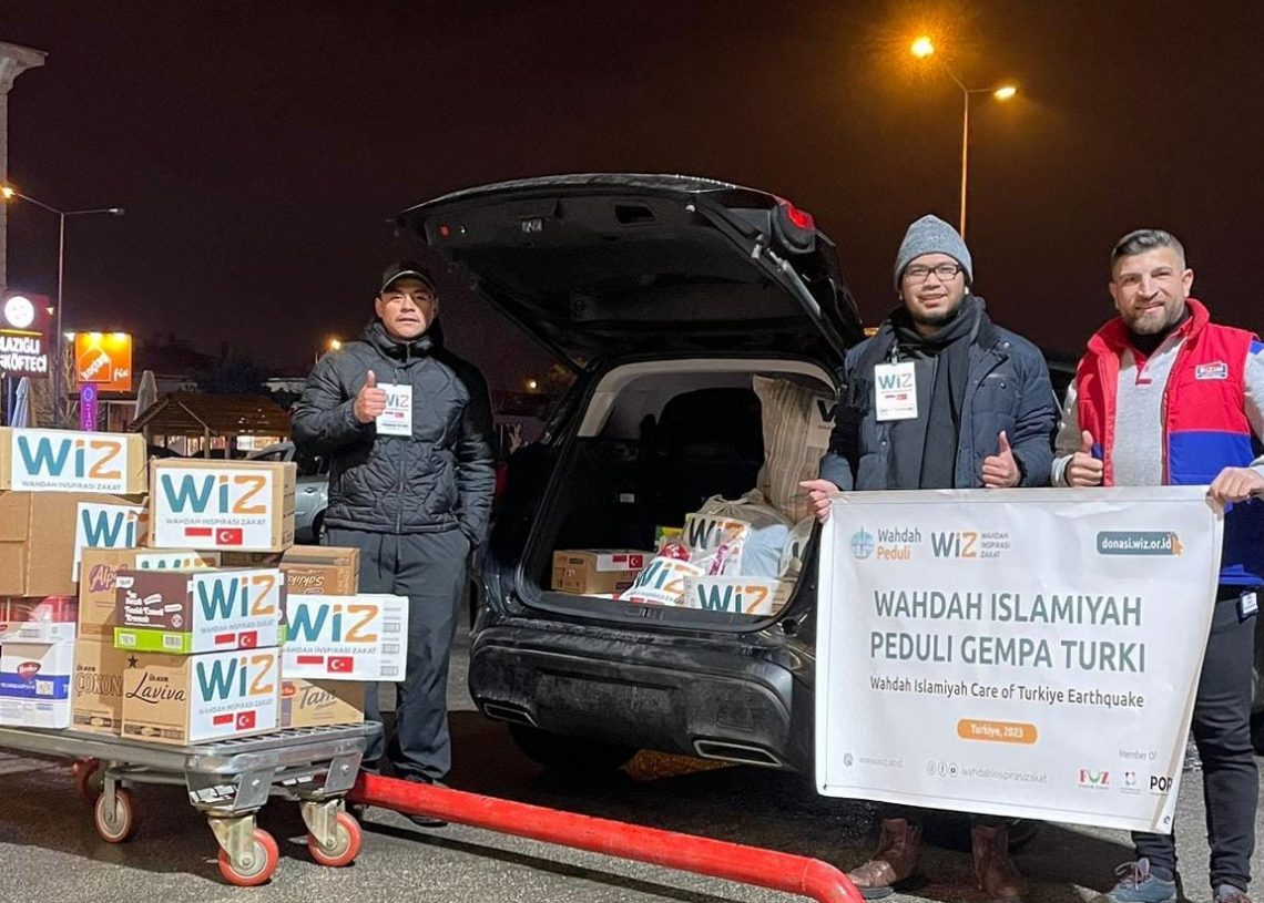 Relawan Wahdah Inspirasi Zakat Tempuh Jarak 900 KM Salurkan Bantuan di Pusat Gempa Turkiye