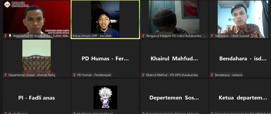 Konsolidasi Kader dan Pengurus PD LIDMI Bulukumba, Asrullah: Mari Bangun Ruang Diskusi yang Mengasyikkan untuk Pemuda