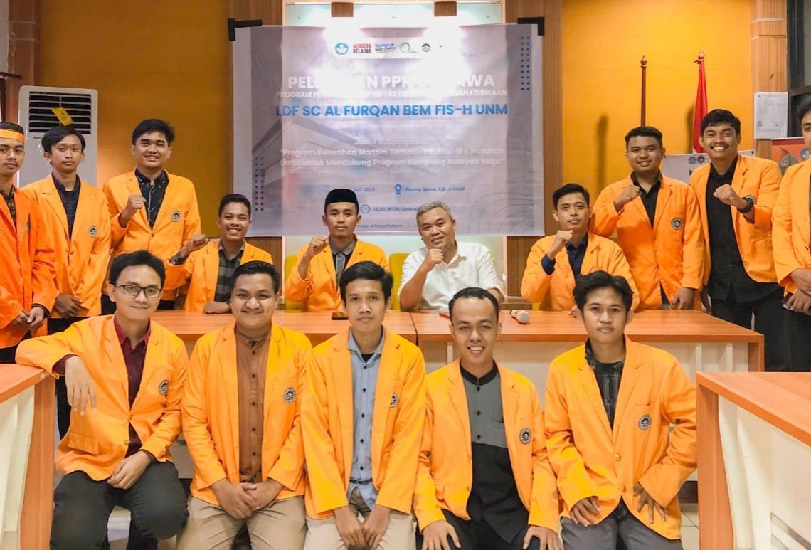 Tim PPK Ormawa LDF SC Al-Furqan BEM FIS-H UNM Resmi Dilepas, Dekan FIS-H UNM: Berikan Pengabdian Terbaik untuk Masyarakat
