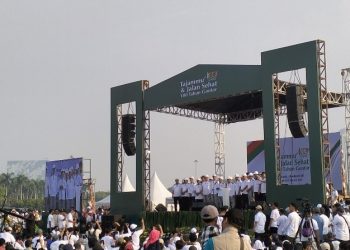 Kadis Sosial Jadi Inspektur Upacara Hari Santri 2023 Tingkat Kabupaten Gowa Di PPTQ An Nail Wahdah Islamiyah