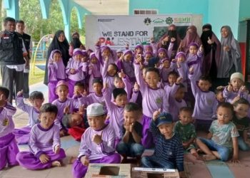 Laznas BMH Dukung Aksi Solidaritas Anak-anak Tanjung Selor untuk Palestina