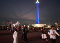 Peserta Aksi Bela Palestina Sejak Dini Hari Telah Ramai Memasuki Kawasan Monas Jakarta