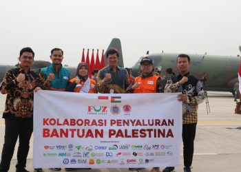 Laznas Dewan Dakwah Kolaborasi Bersama FOZ dan Pemerintah Salurkan Bantuan untuk Palestina