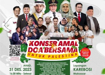 Aliansi Komunitas se-Makassar Akan Gelar Konser Amal Palestina di Karebosi! Yuk Ramaikan