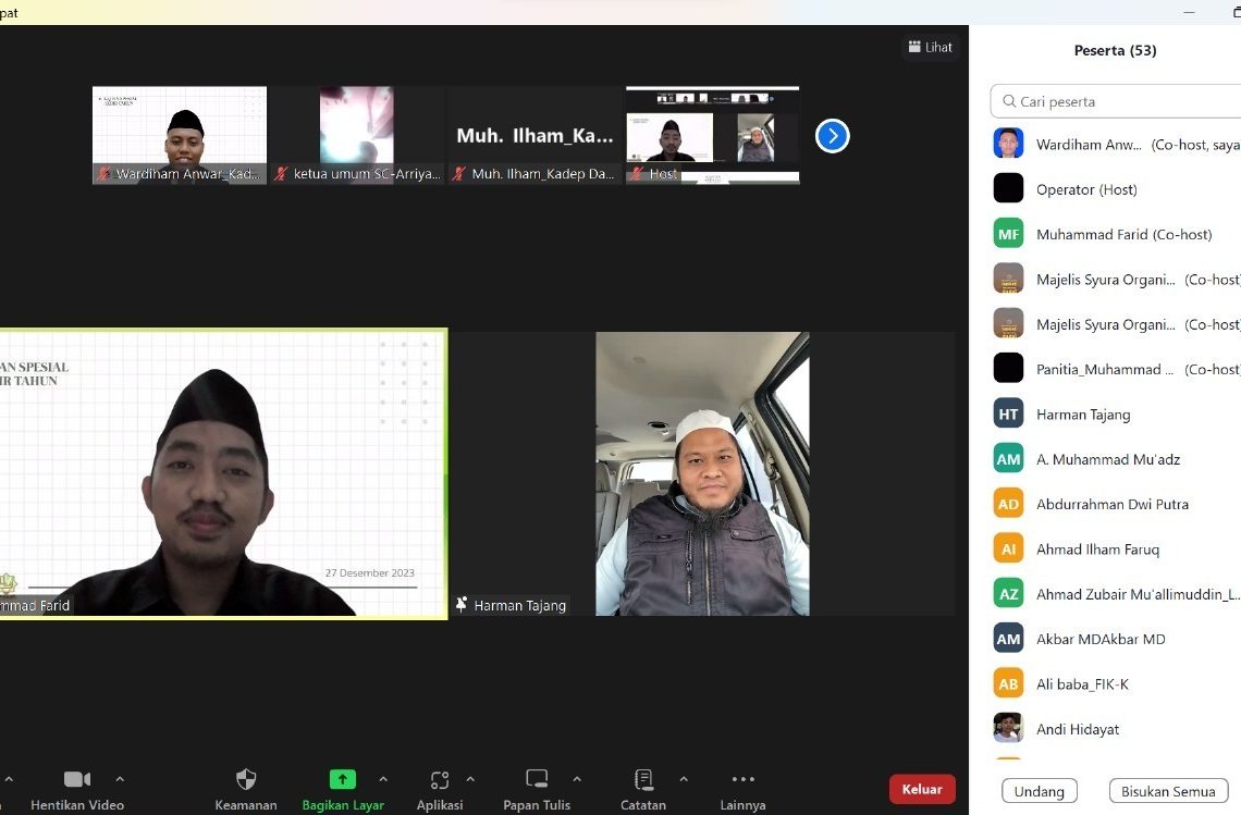 LDK FSI RI UNM Helat Kajian Spesial Akhir Tahun, Ustadz Harman Tajang: Manfaatkan Masa Muda dan Waktu dengan Baik