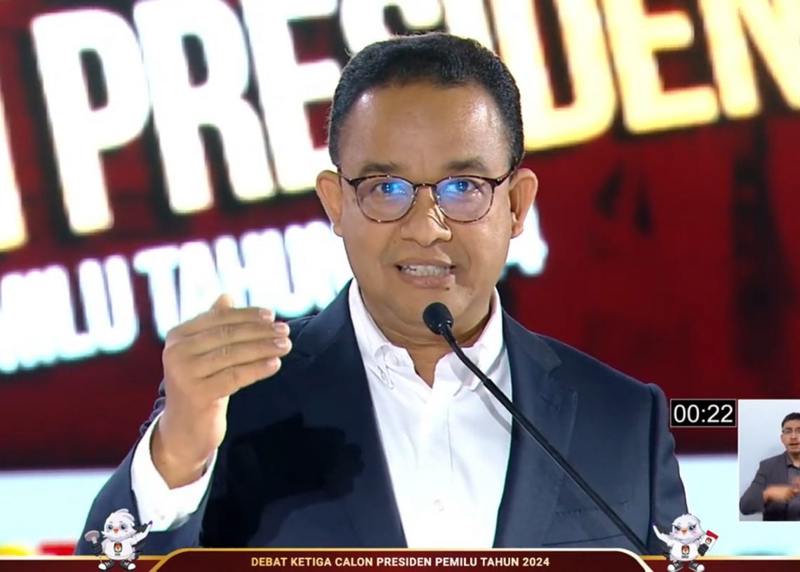 Debat Capres: Anies Ingin Kembalikan Indonesia Sebagai Panglima Diplomasi Dunia