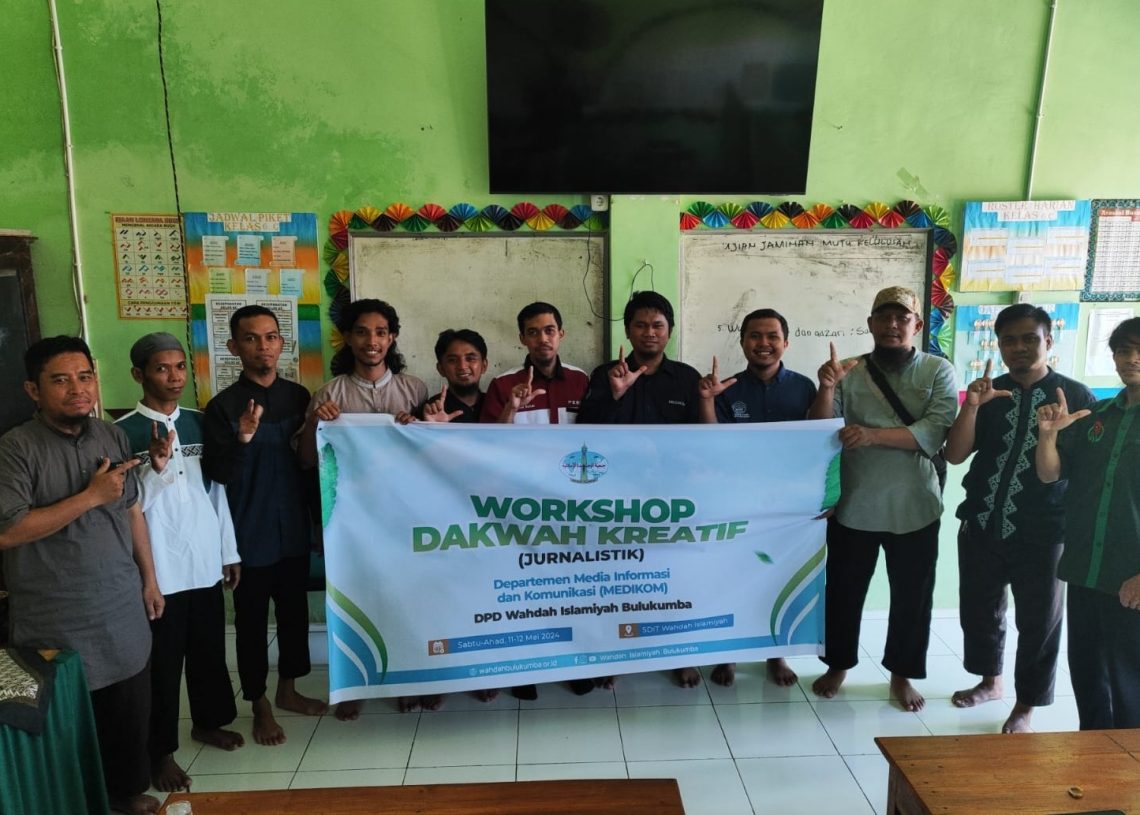 Wahdah Islamiyah Bulukumba Sukses Gelar Workshop Dakwah Kreatif, Bahas Edukasi Literasi dan Dunia Digital