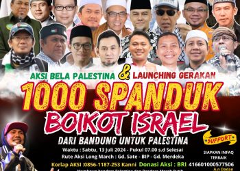 Yuk Ramaikan Aksi Bela Palestina dan Launching Gerakan 1000 Spanduk Boikot Israel di Bandung
