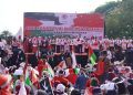 Dalam Rangka Hari Konstitusi, Ratusan Ribu Massa Aksi Bela Palestina Serukan Penghentian Penjajahan di Gaza