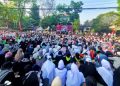 Jelang Setahun Genosida Penjajah Israel, Ribuan Umat Muslim Gaungkan Palestina Merdeka di Bandung
