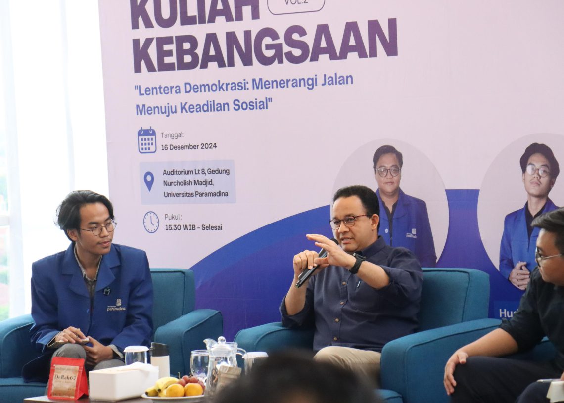 Kuliah Kebangsaan Anies Baswedan: Lentera Demokrasi Jalan Menuju Keadilan Sosial