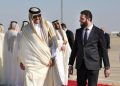 Bahas Rekonstruksi Suriah, Emir Qatar Mendarat di Damaskus Disambut Ahmad al-Sharaa