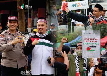 Warga Makassar Serukan Aksi Solidaritas Bela Palestina di Car Free Day Boulevard