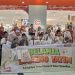 Laznas BMH Bersama Matahari, YBM PLN, dan Polres Gresik Ajak Anak Yatim Dhuafa Belanja Baju Lebaran