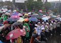 Diguyur Hujan, Ribuan Umat Islam di Bogor Tuntut Genosida Dihentikan di Gaza