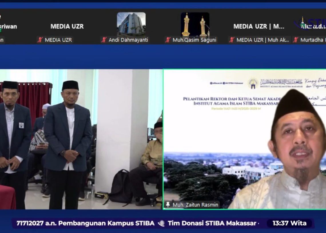 Ustadz Zaitun Rasmin Lantik Rektor dan Ketua Senat IAI STIBA Makassar: Menuju Lulusan Ulul Albab yang Rabbani