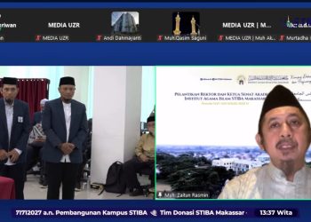 Ustadz Zaitun Rasmin Lantik Rektor dan Ketua Senat IAI STIBA Makassar: Menuju Lulusan Ulul Albab yang Rabbani