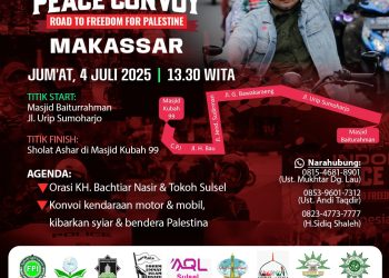 Yuk Ramaikan Konvoi Pembebasan Palestina Bersama Ustadz Bachtiar Nasir Jumat ini di Makassar