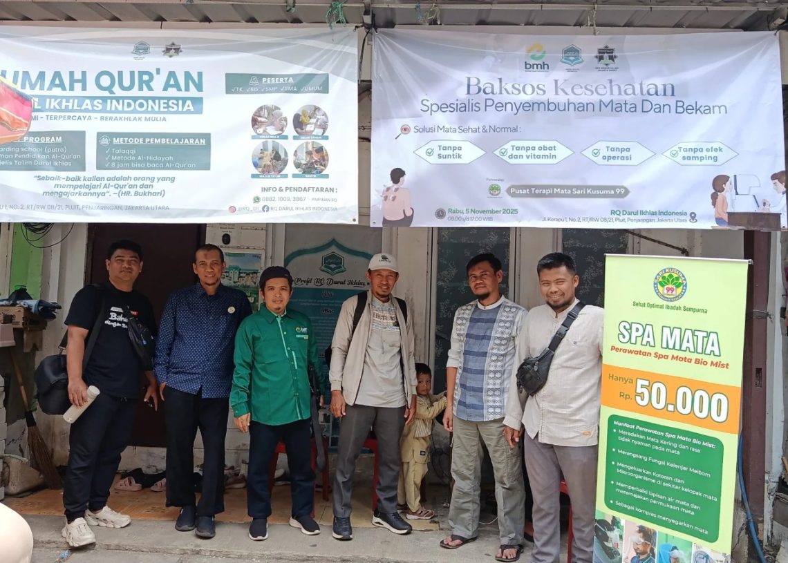 BMH dan Hidayatullah Jakarta Gelar Terapi Mata, Terangi Pandangan Warga Muara Angke