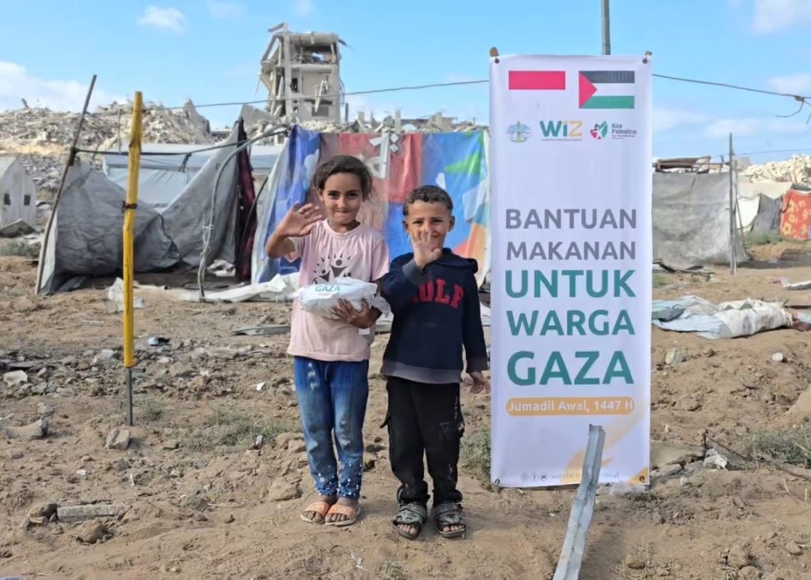 Menerobos Krisis Gaza, WIZ dan KITA Palestina Penuhi Kebutuhan Makanan di Dua Kamp Pengungsian