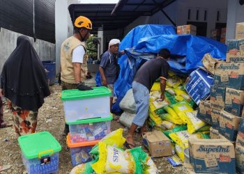 Bantuan Kemanusiaan dari Pemprov Sulsel Bersama Wahdah Islamiyah dan Garda Care Tiba di Desa Babo Aceh Tamiang