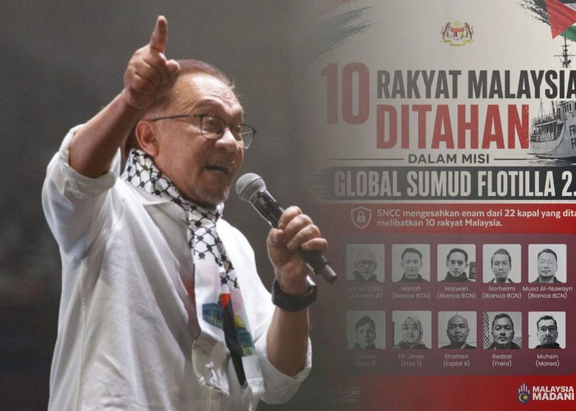 PM Malaysia Kutuk Penahanan Aktivis Global Sumud Flotilla, Desak Pembebasan Segera