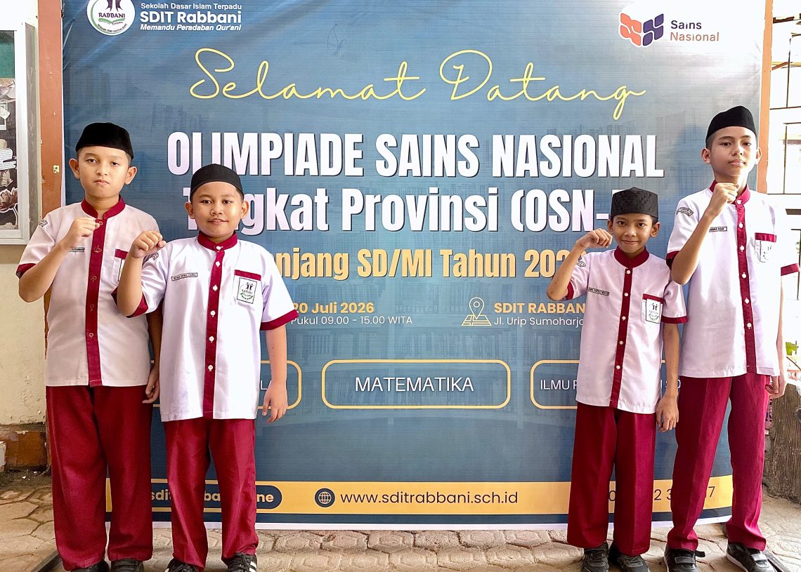 Empat Siswa SDIT Rabbani Bone Lolos ke OSN Tingkat Provinsi, Sekolah Jadi Tuan Rumah Pelaksanaan OSN-P SD/MI
