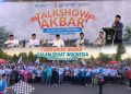 Ribuan Warga Makassar Meriahkan Talkshow dan Jalan Sehat Semarak Muktamar V Wahdah Islamiyah