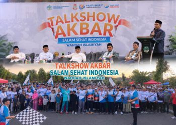 Ribuan Warga Makassar Meriahkan Talkshow dan Jalan Sehat Semarak Muktamar V Wahdah Islamiyah