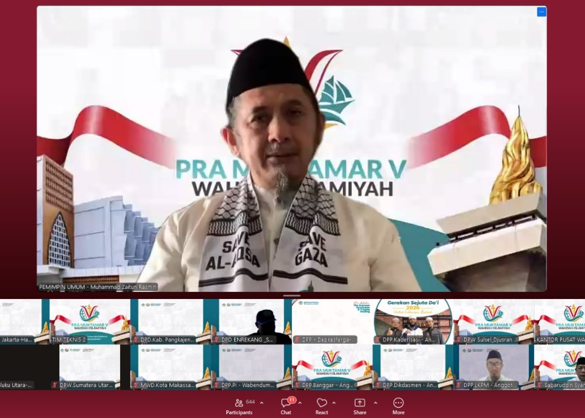 Pra Muktamar V Wahdah Islamiyah, Ustadz Zaitun Rasmin: Momentum Perkuat Konsolidasi dan Evaluasi Perjalanan Dakwah