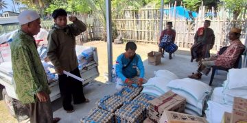 Saluran Irigasi Putus Akibat Gempa NTT, Wahdah Islamiyah Pasok 1 Ton Bahan Pangan dan 7000 Liter Air Bersih